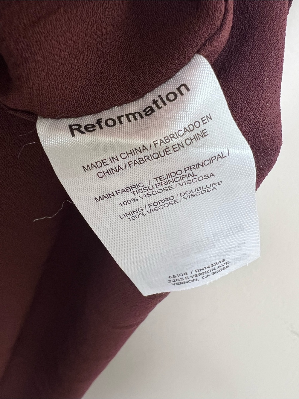REFORMATION Cari Maxi Dress In Mahogany Wrap Halter Women’s 8 - Picture 11 of 16